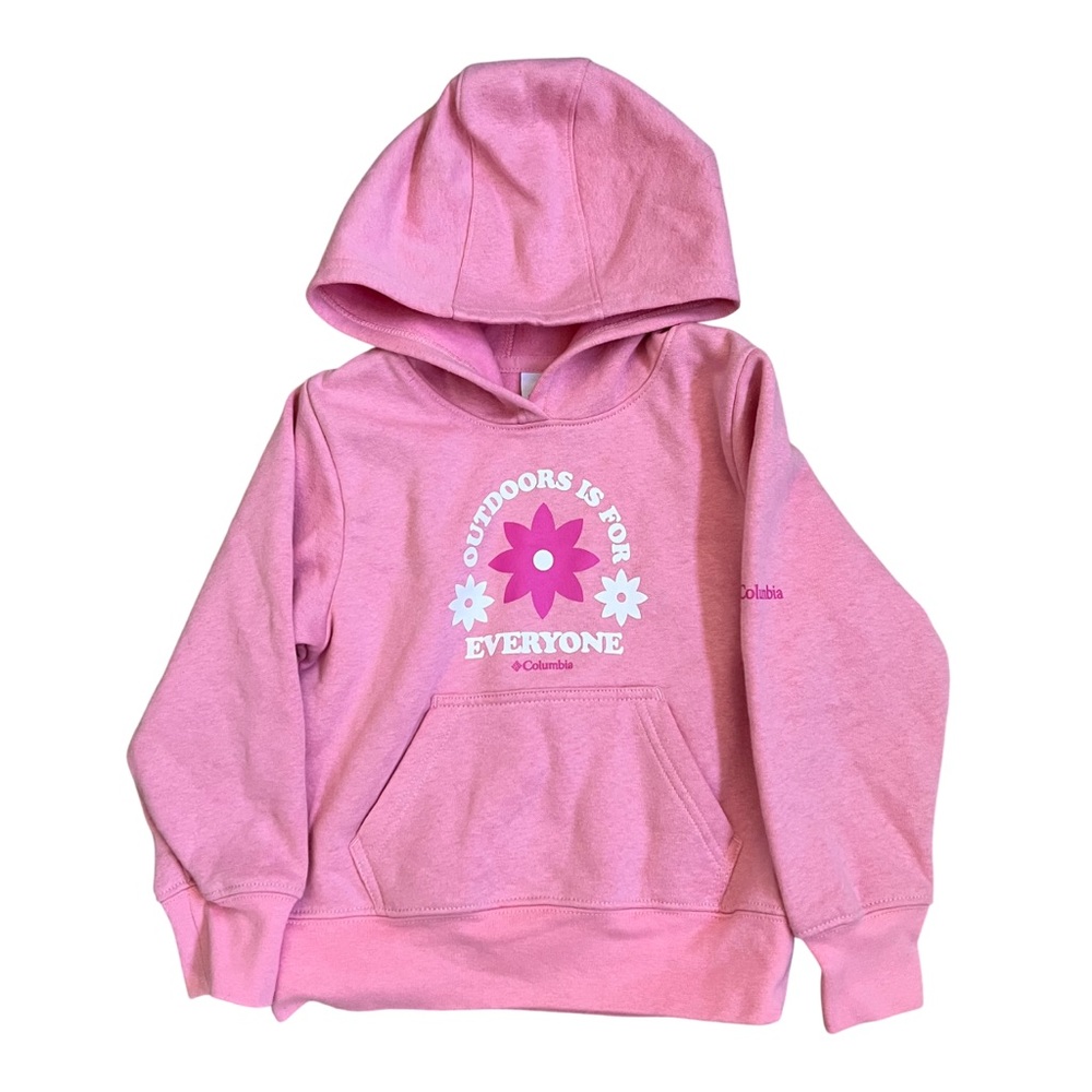 Columbia Pink Graphic Hoodie Sweatshirt